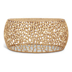 Priya Aluminum Coffee Table in Gold