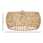 Priya Aluminum Coffee Table in Gold