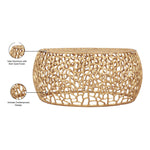 Priya Aluminum Coffee Table in Gold