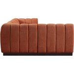 Quinn 101" Chenille Fabric Upholstered 4pc. Modular Sectional in Cognac
