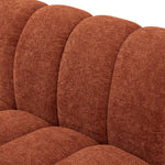 Quinn 101" Chenille Fabric Upholstered 4pc. Modular Sectional in Cognac