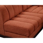 Quinn 101" Chenille Fabric Upholstered 4pc. Modular Sectional in Cognac