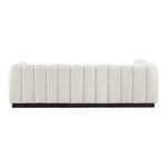 Quinn 101" Chenille Fabric Upholstered 4pc. Modular Sectional in Cream