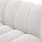 Quinn 101" Chenille Fabric Upholstered 4pc. Modular Sectional in Cream