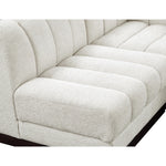Quinn 101" Chenille Fabric Upholstered 4pc. Modular Sectional in Cream