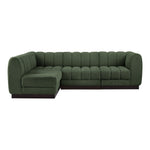 Quinn 101" Chenille Fabric Upholstered 4pc. Modular Sectional in Green