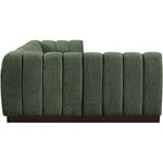 Quinn 101" Chenille Fabric Upholstered 4pc. Modular Sectional in Green