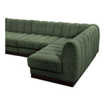 Quinn 101" Chenille Fabric Upholstered 4pc. Modular Sectional in Green