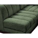 Quinn 101" Chenille Fabric Upholstered 4pc. Modular Sectional in Green