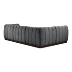 Quinn 101" Chenille Fabric Upholstered 4pc. Modular Sectional in Grey