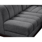 Quinn 101" Chenille Fabric Upholstered 4pc. Modular Sectional in Grey
