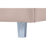Rainbow Velvet Upholstered King Bed in Pink
