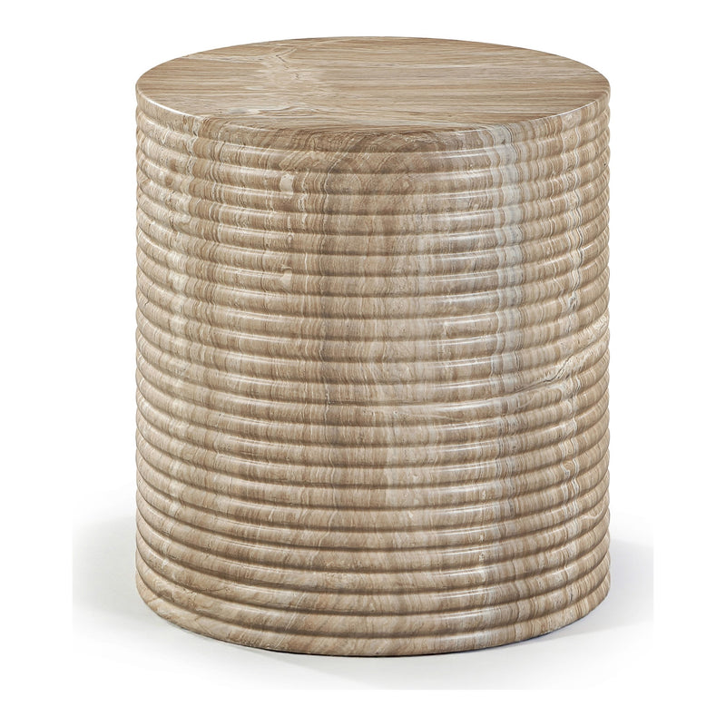 Rapallo Concrete Indoor/Outdoor End Table in Beige
