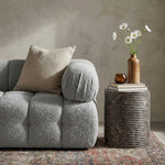 Rapallo Concrete Indoor/Outdoor End Table in Brown