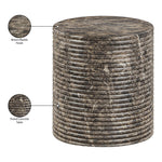 Rapallo Concrete Indoor/Outdoor End Table in Brown