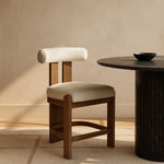 Arienzo Velvet Performance Fabric Upholstered Counter Stool in Cream