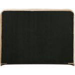 Rava Velvet Upholstered Queen Bed in Beige / Brown