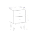 Liberty 18" Nightstand (2-Drawer) in White