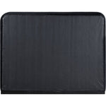 Rava Velvet Upholstered Queen Bed in Black / Taupe