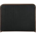 Rava Velvet Upholstered Queen Bed in Brown / Beige