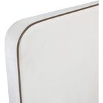 Rava Velvet Upholstered Queen Bed in Cream / Beige