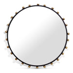 Raven Metal Frame Mirror in Black