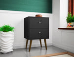 Liberty 18" Nightstand (2-Drawer) in Black
