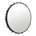 Raven Metal Frame Mirror in Black