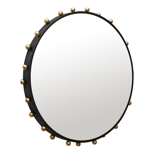 Raven Metal Frame Mirror in Black