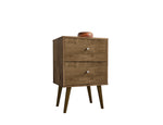 Liberty 18" Nightstand (2-Drawer) in Rustic Brown