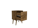 Liberty 18" Nightstand (2-Drawer) in Rustic Brown