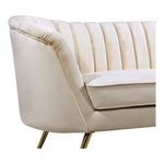 Margo Velvet Upholstered Chair in Cream