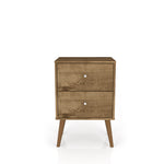 Liberty 18" Nightstand (2-Drawer) in Rustic Brown