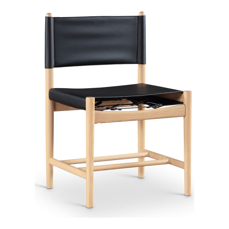 Rawlins Vegan Leather Upholstered Dining Chair in Black