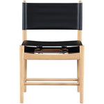 Rawlins Vegan Leather Upholstered Dining Chair in Black