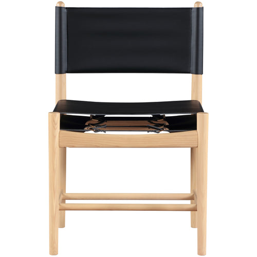 Rawlins Vegan Leather Upholstered Dining Chair in Black
