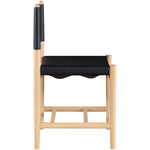 Rawlins Vegan Leather Upholstered Dining Chair in Black