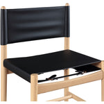 Rawlins Vegan Leather Upholstered Dining Chair in Black