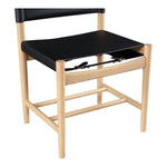 Rawlins Vegan Leather Upholstered Dining Chair in Black