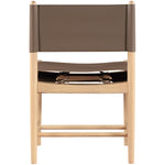 Rawlins Vegan Leather Upholstered Dining Chair in Brown
