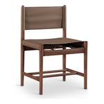 Rawlins Vegan Leather Upholstered Dining Chair in Brown