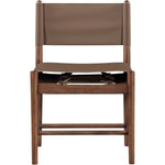Rawlins Vegan Leather Upholstered Dining Chair in Brown