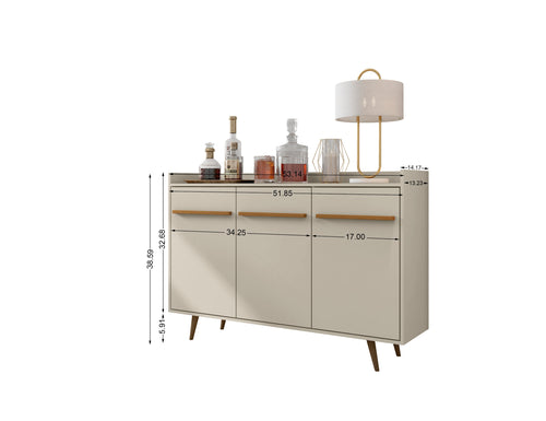 Bradley 54" Sideboard in Off White