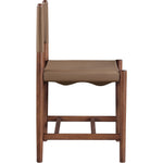 Rawlins Vegan Leather Upholstered Dining Chair in Brown