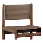 Rawlins Vegan Leather Upholstered Dining Chair in Brown