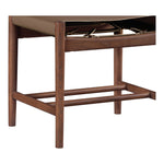 Rawlins Vegan Leather Upholstered Dining Chair in Brown