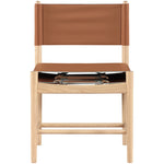 Rawlins Vegan Leather Upholstered Dining Chair in Cognac