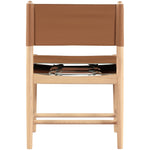 Rawlins Vegan Leather Upholstered Dining Chair in Cognac