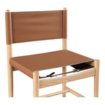 Rawlins Vegan Leather Upholstered Dining Chair in Cognac