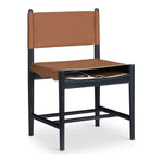 Rawlins Vegan Leather Upholstered Dining Chair in Cognac
